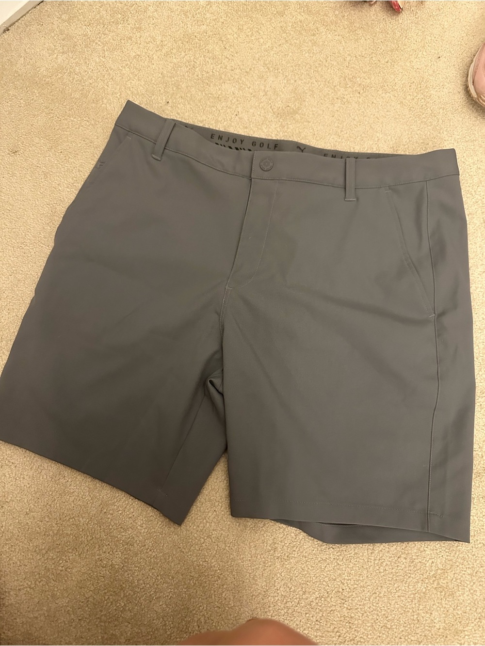 Puma Golf Men's Gray Athletic Shorts Size 36 Golf Shorts!